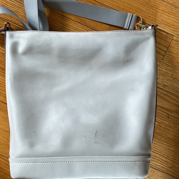 Kate Spade grey-silver colored crossbody or shoulder purse. - Picture 5 of 5